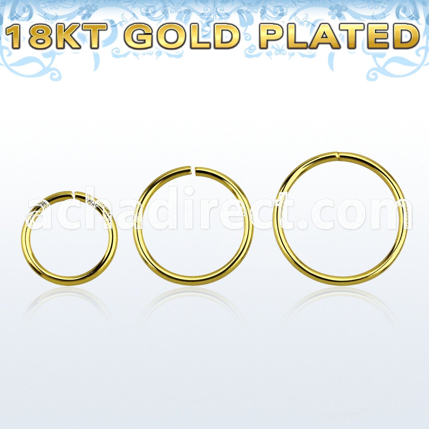 gpsel20 0 8mm gold plated silver seamless ring diameter 8 12mm