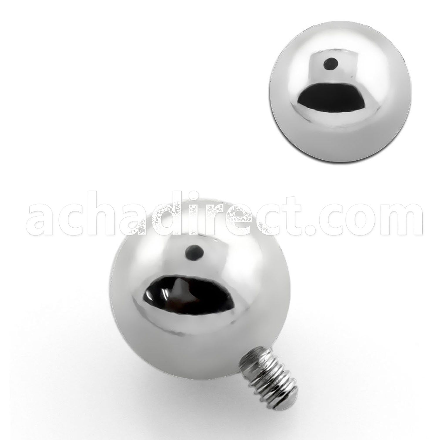 ib5 5mm ball 316l steel dermal anchor top for base plate