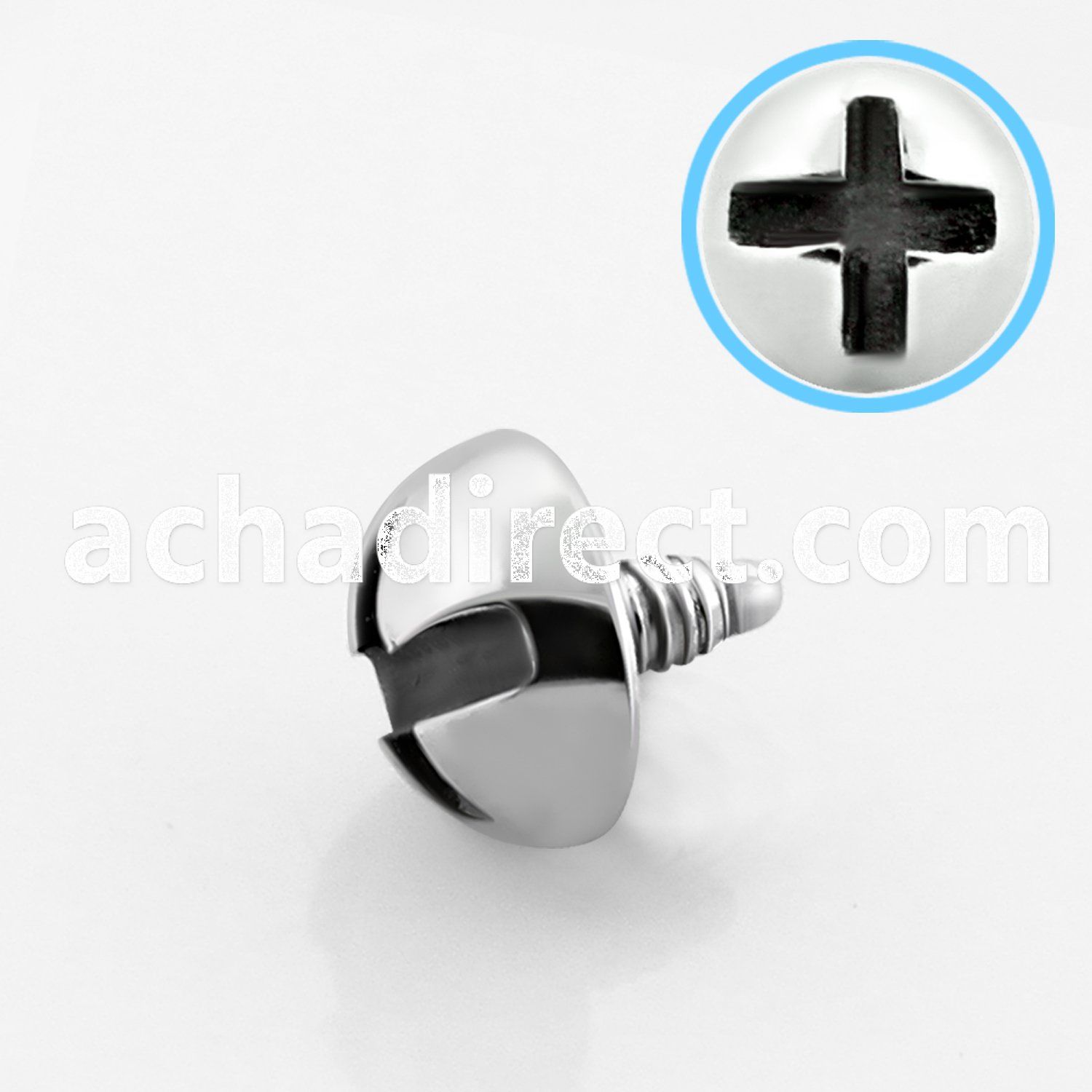 id4 316l steel screw nut dermal anchor top for base plate