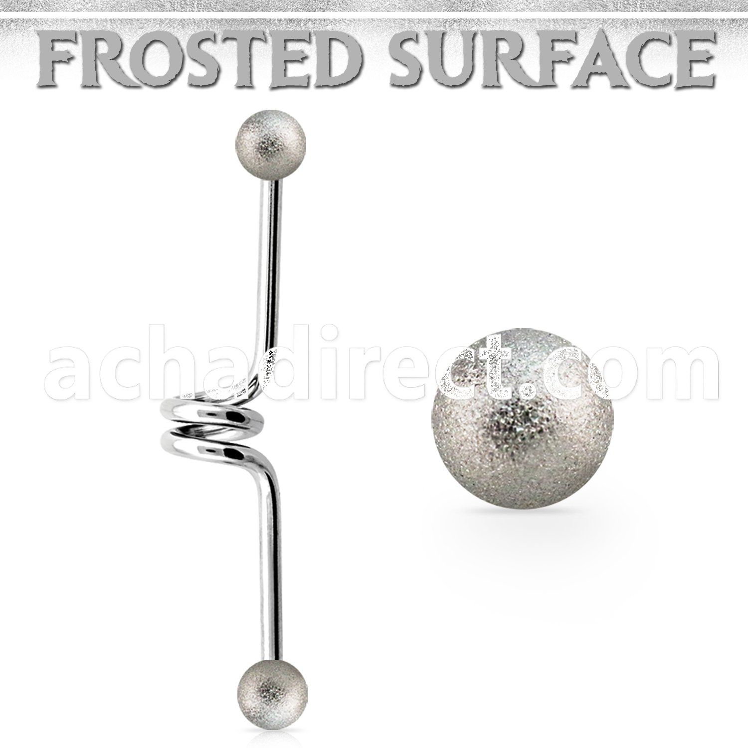 incfo5 steel industrial twister barbell w 5mmfrosted steel ball