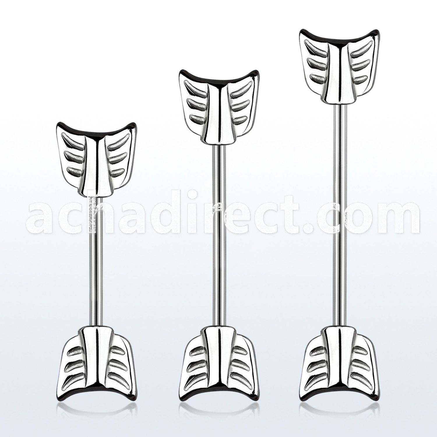 indsh39 surgical steel industrial barbell