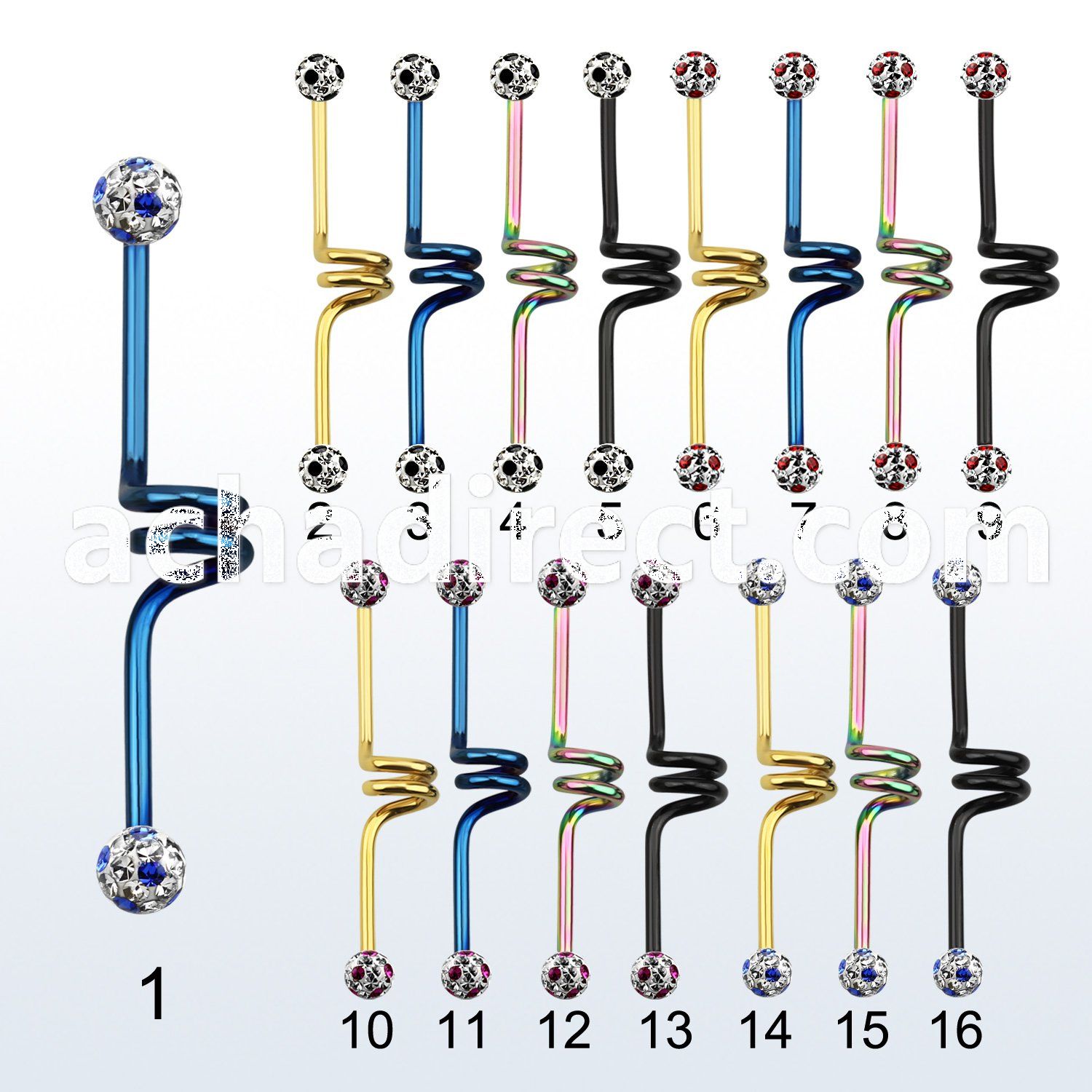 intcfr5a anodized steel industrial twister barbell w dotted balls