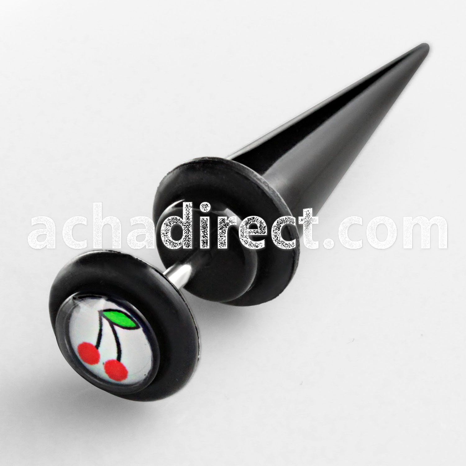 ivtpl4 black acrylic fake taper with cherry logo o rings