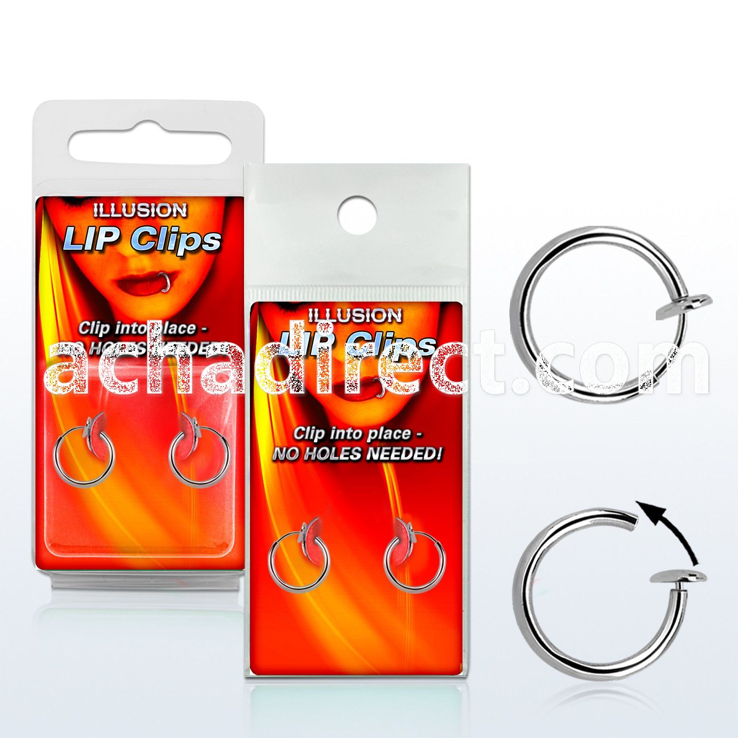 lpcirx non piercing fake lip piercing clips size 8mm to 12mm