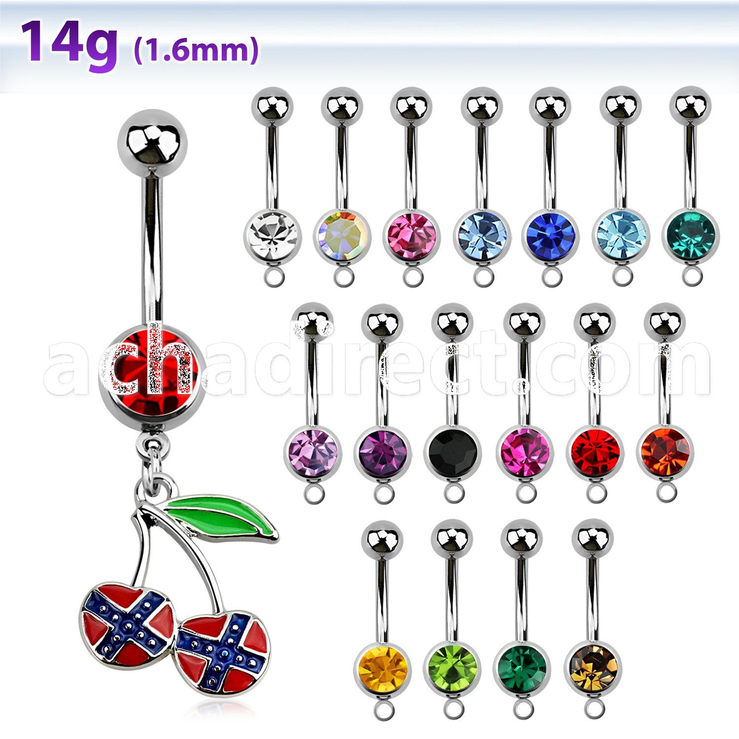 mcd504 belly banana w a dangling cherry in confederate colors