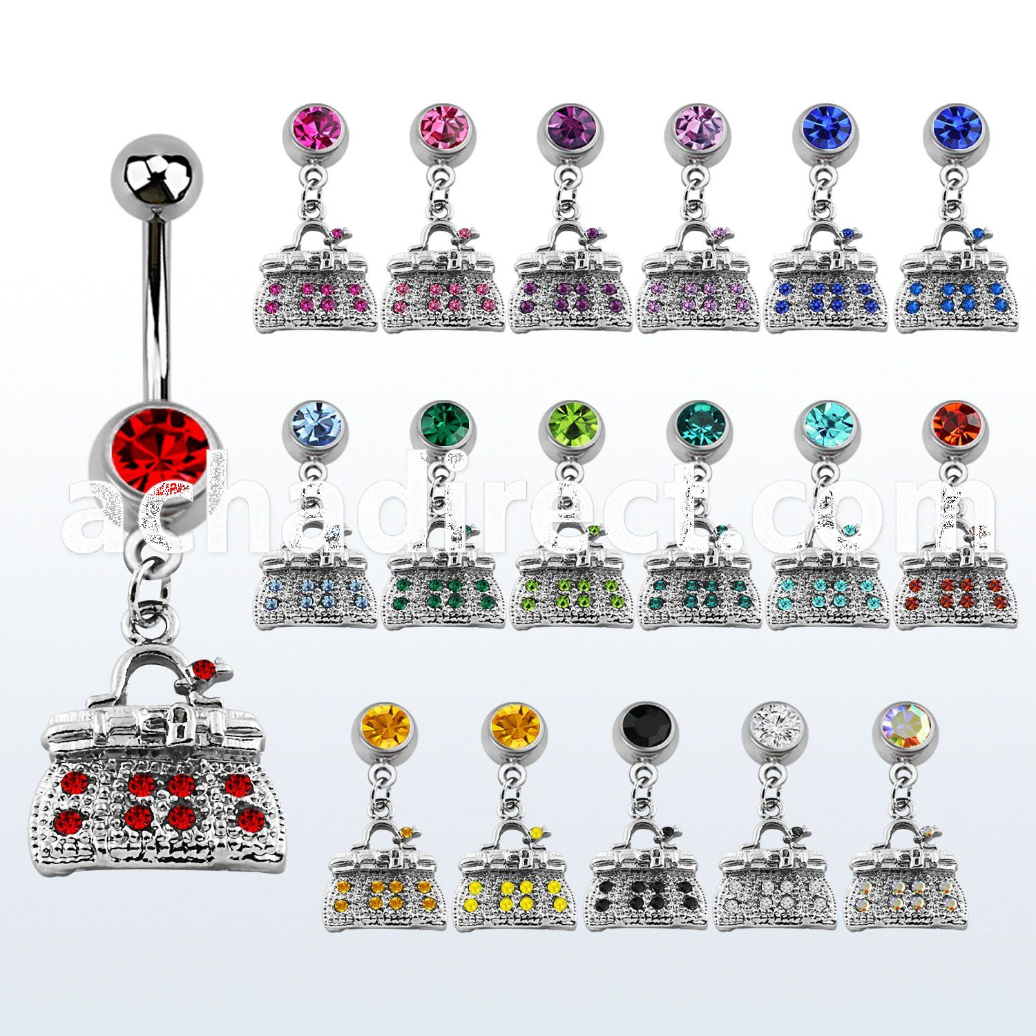 mcdbgc2 316l steel belly banana with dangling hand bag