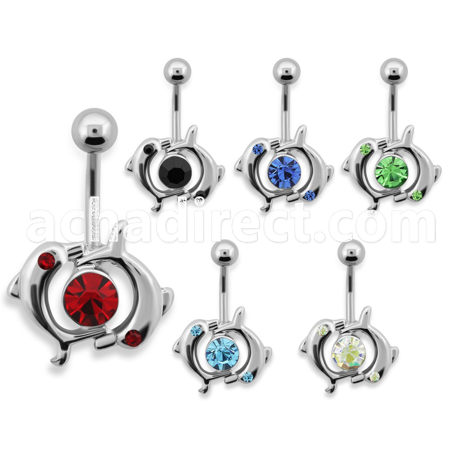 mcdp8 316l steel belly banana with intertwined dolphin