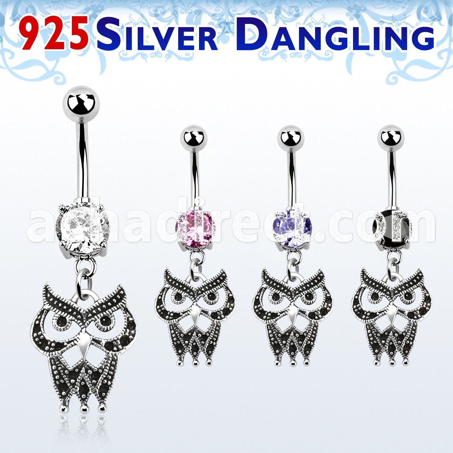 mcdvd21 steel belly banana w and a sterling silver owl dangling