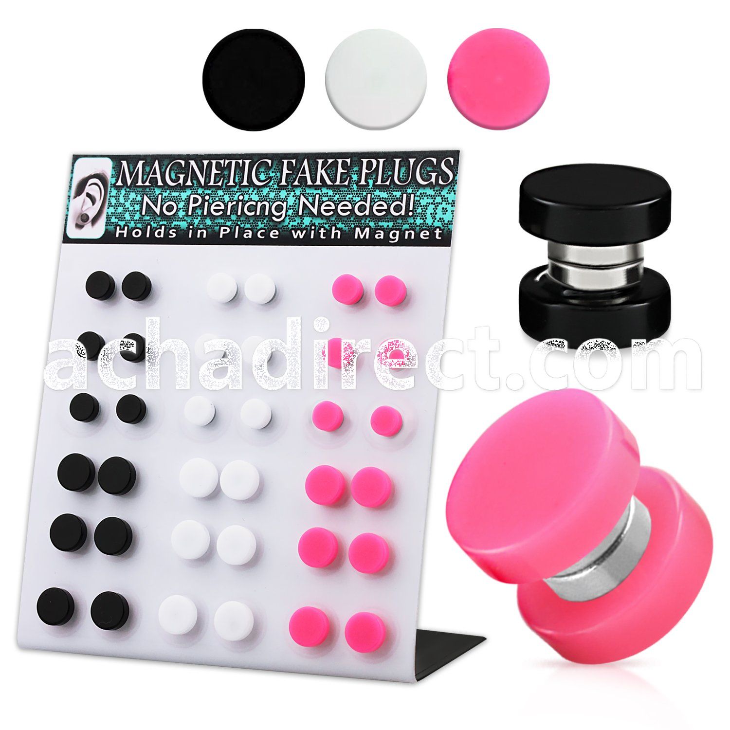 mgmpr7 board of magnetic plugs w o ring in black