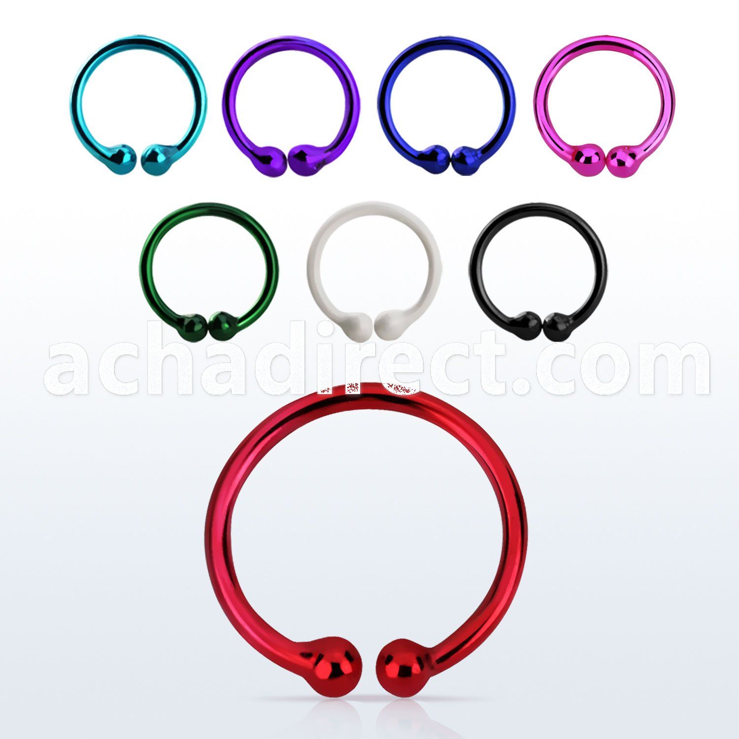 nc10p color silver non piercing nose clip w diameter of 10mm