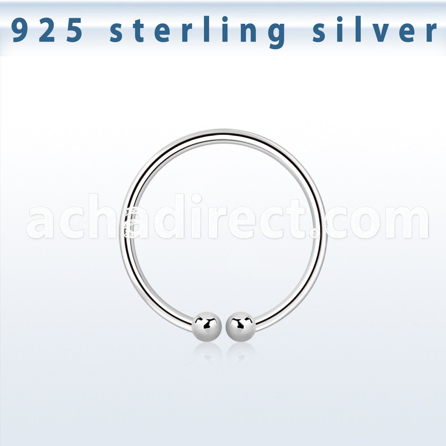 nc12 silver non piercing nose clip with diameter of 12mm