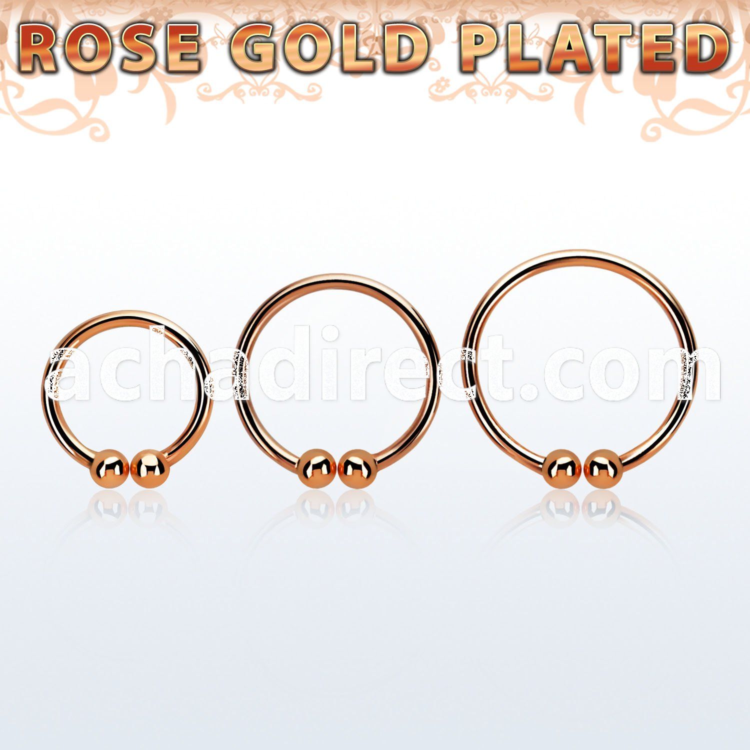 ncrs 925 silver fake nose clip w real 18k rose gold plating