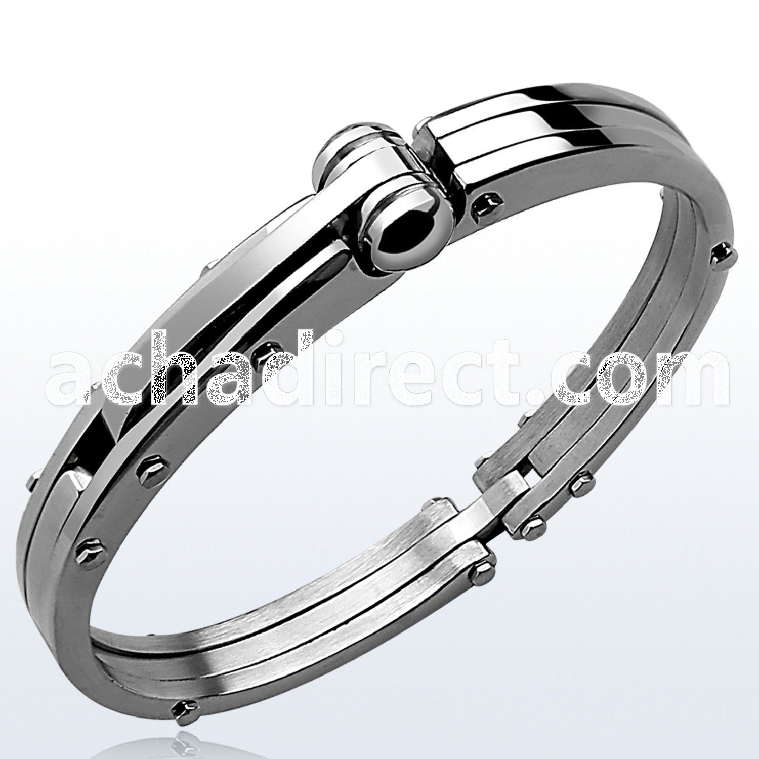 sbr98 stainless steel bracelet in high polish