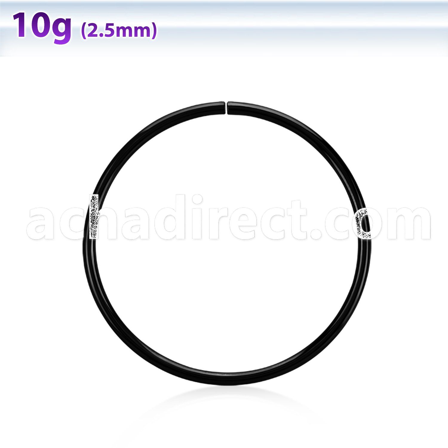 sellb black pvd plated surgical steel xl sized seamless ring
