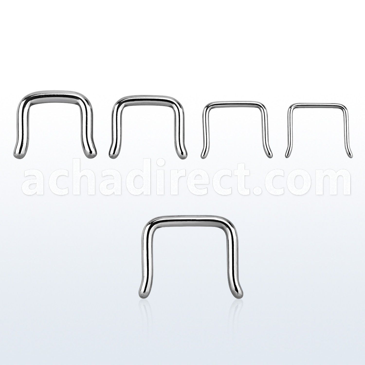 sepb 316l steel septum retainer in outward inverted u shape