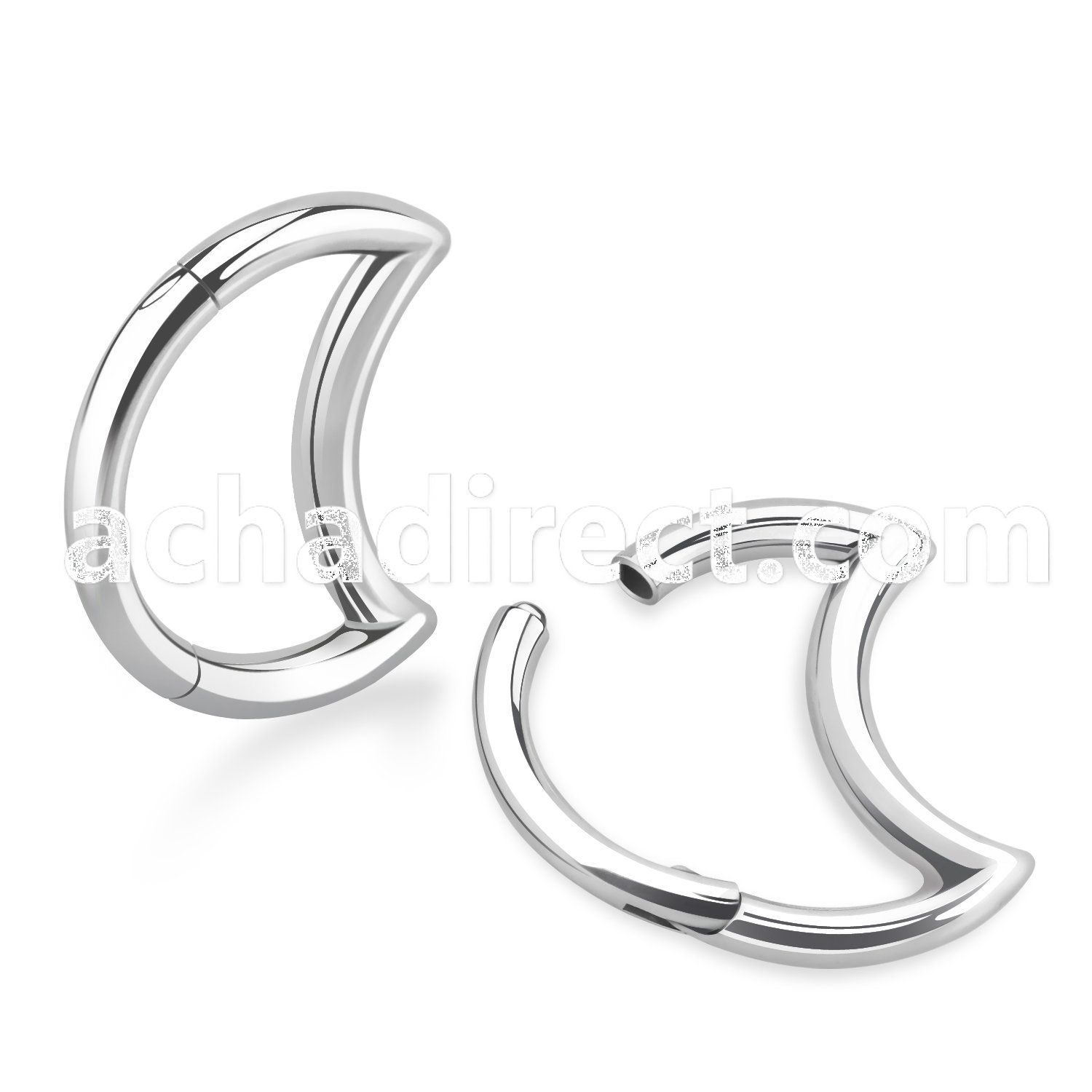 sgsh2 316l steel hinged segment ring moon