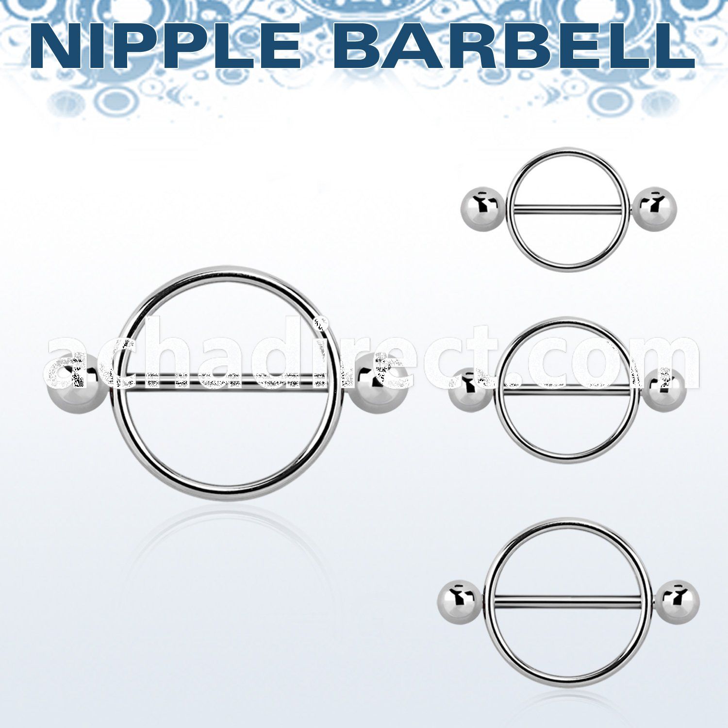 snpe steel round nipple shield w balls