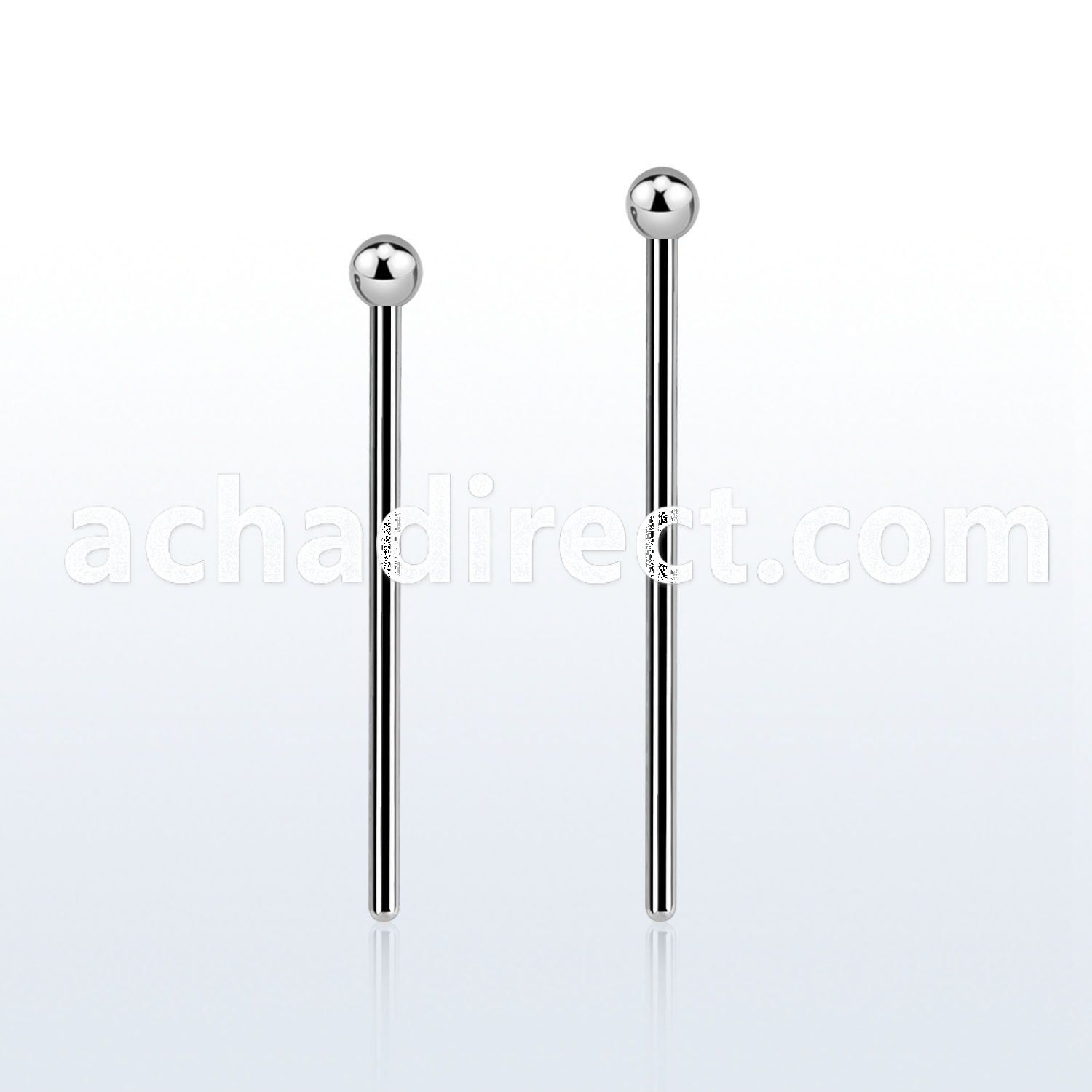 snyb20 steel bend it nose stud w a 2mm ball shaped top