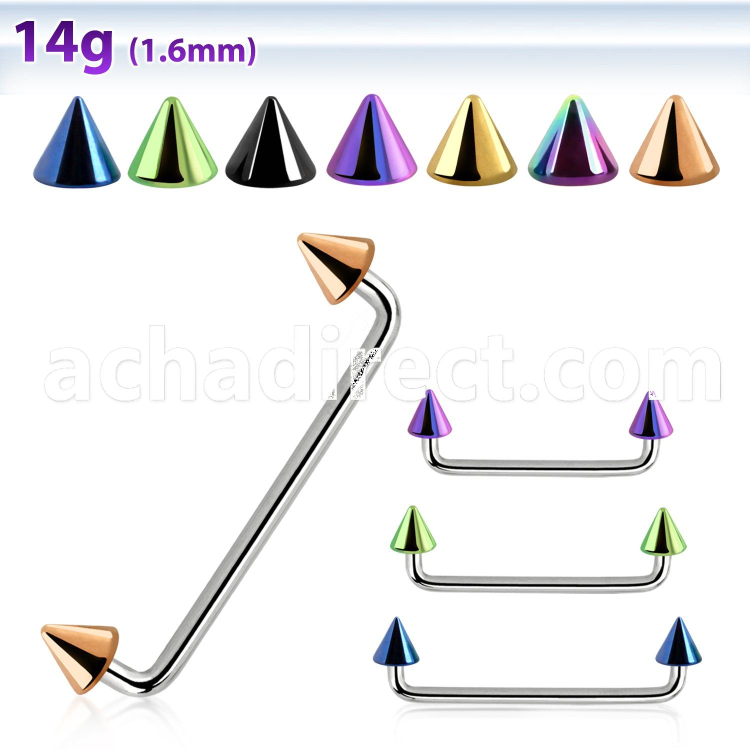 sudcnt4 90 polished steel surface barbell w 4mm black cones