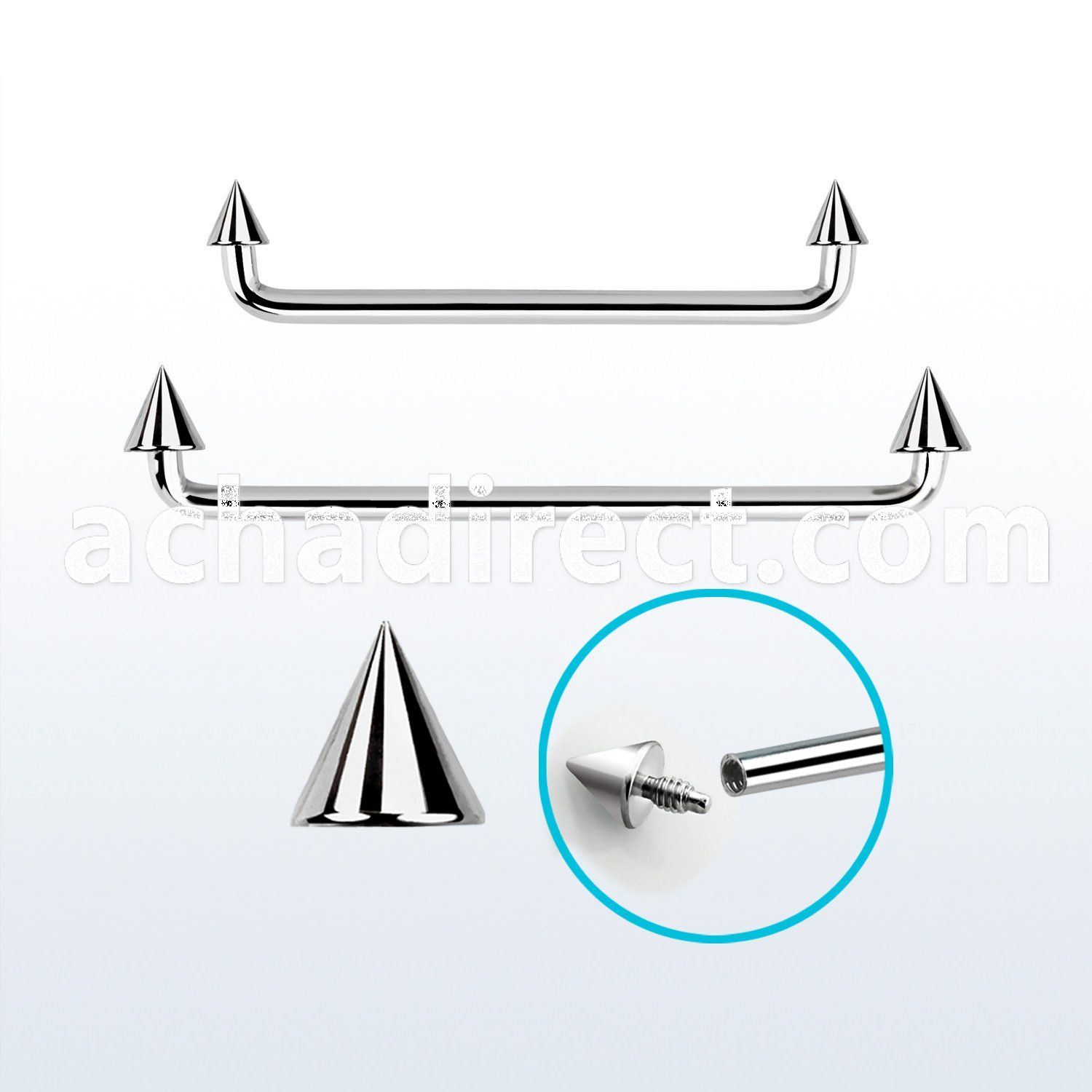 sudicn internal steel surface barbell w 2 3 to 4mm cones