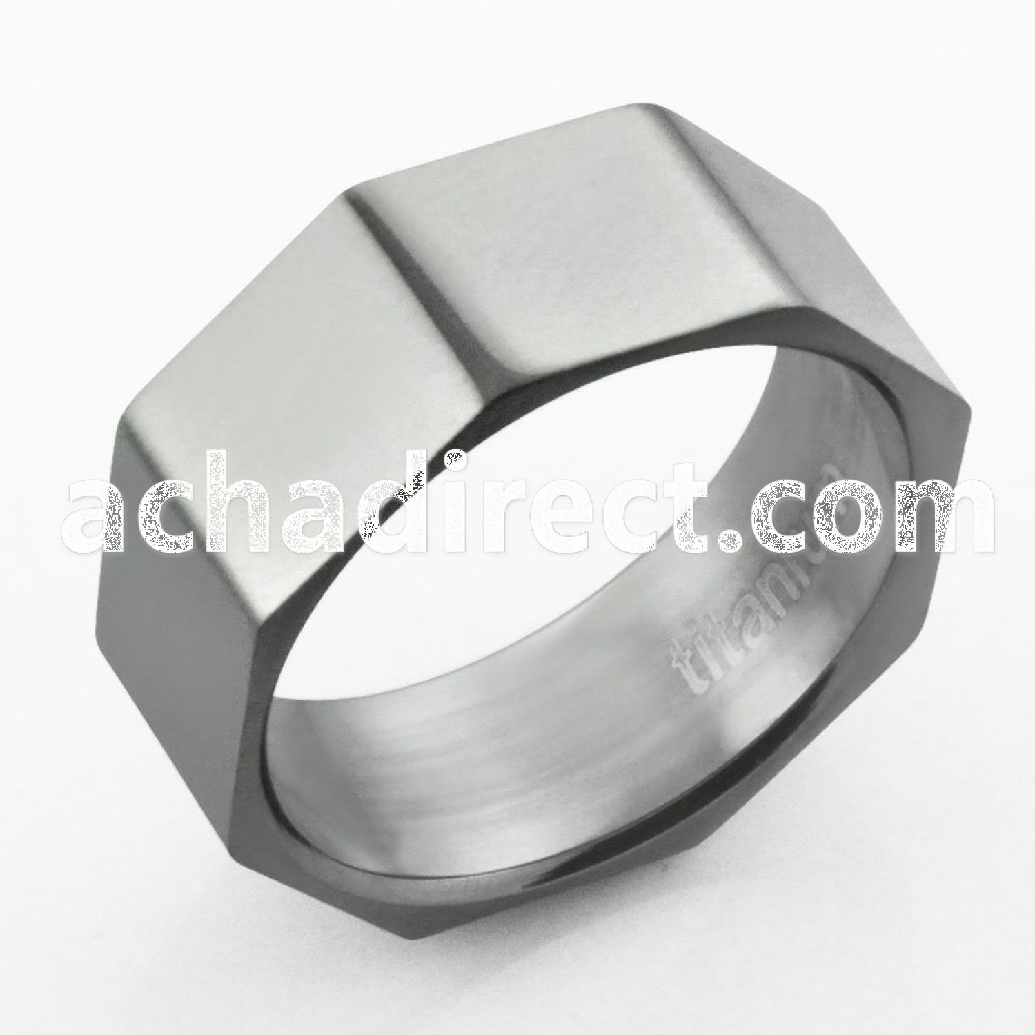 tir17x titanium g23 large ring with 8 faceted sides