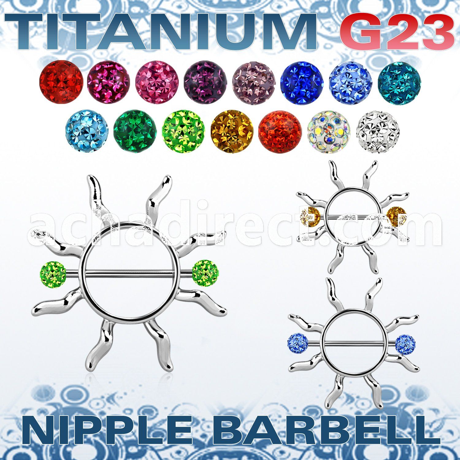 ufnp104 jjackson nipple shield w titanium barbell w ferido balls