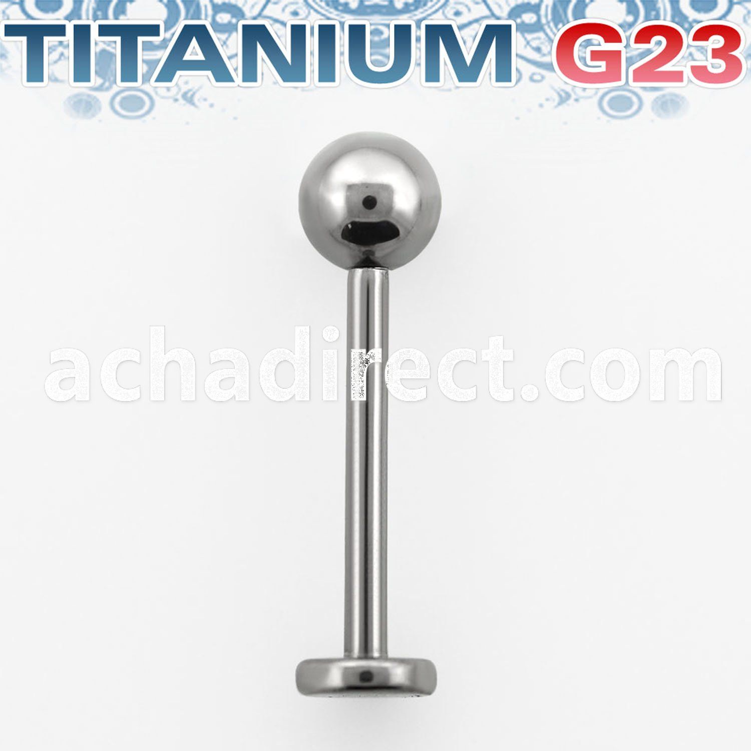 ulb4s titanium g23 labret with 4mm ball length 6 14mm