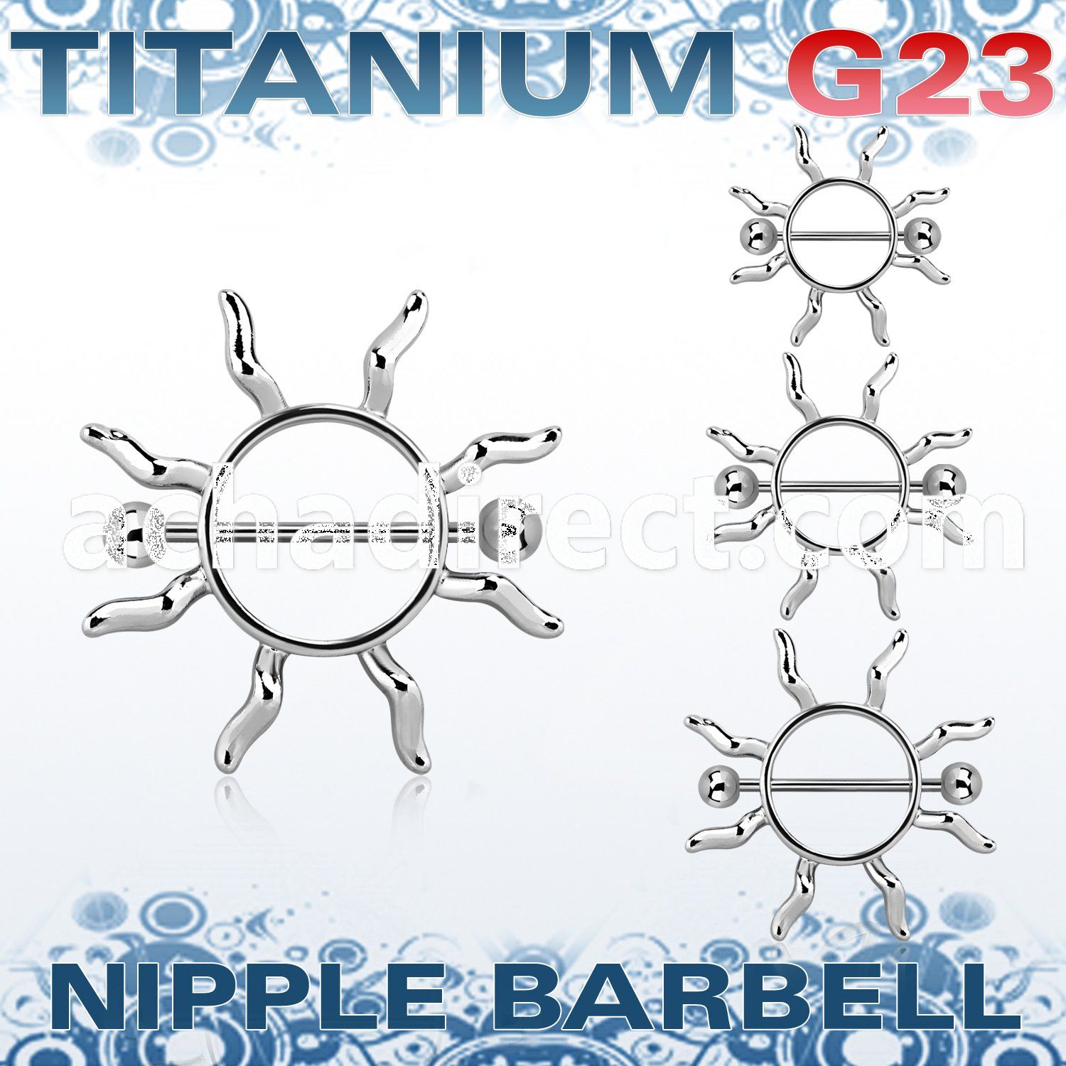 unp104 janet jackson nipple shield w titanium barbell w balls