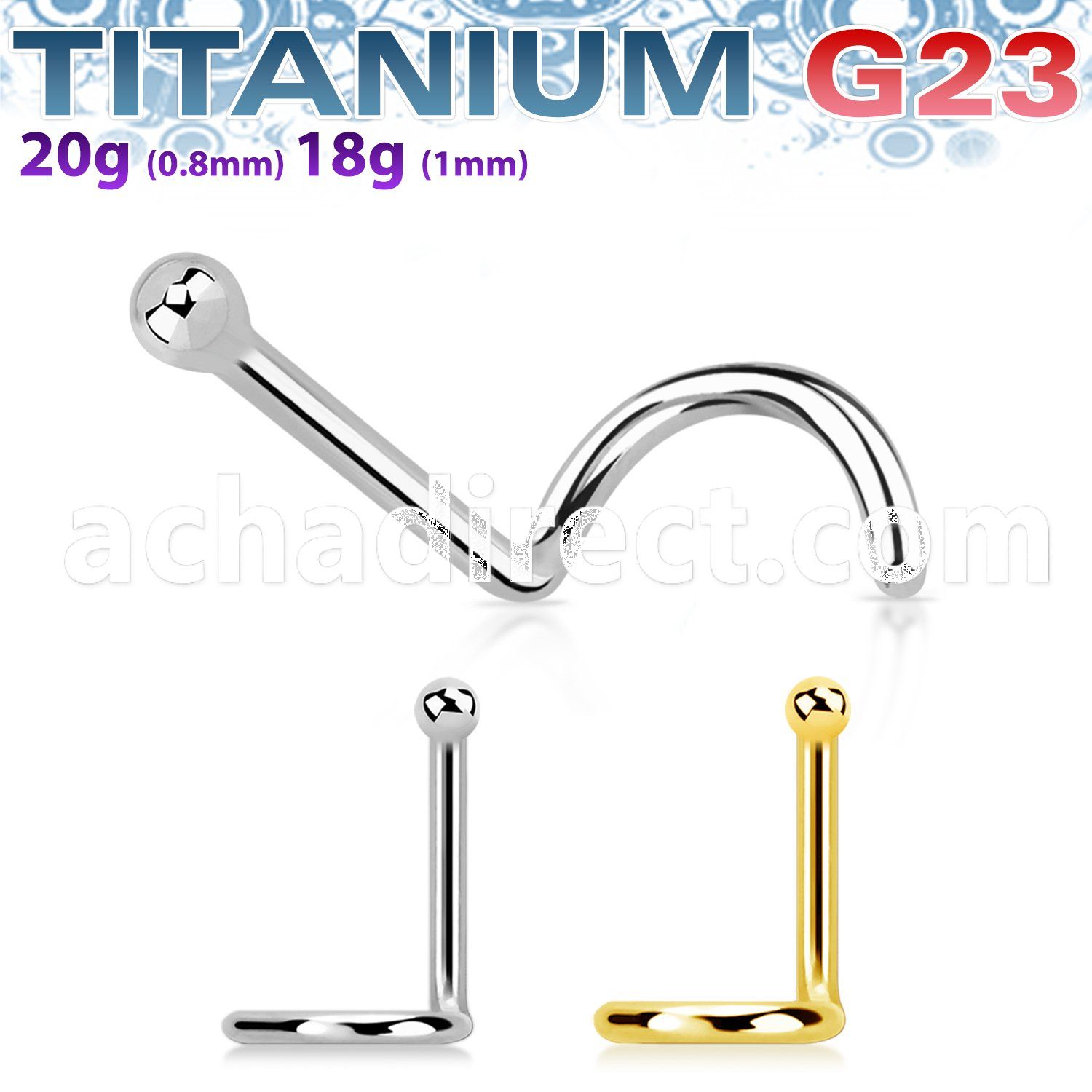 unsb15 titanium g23 nose screw ball