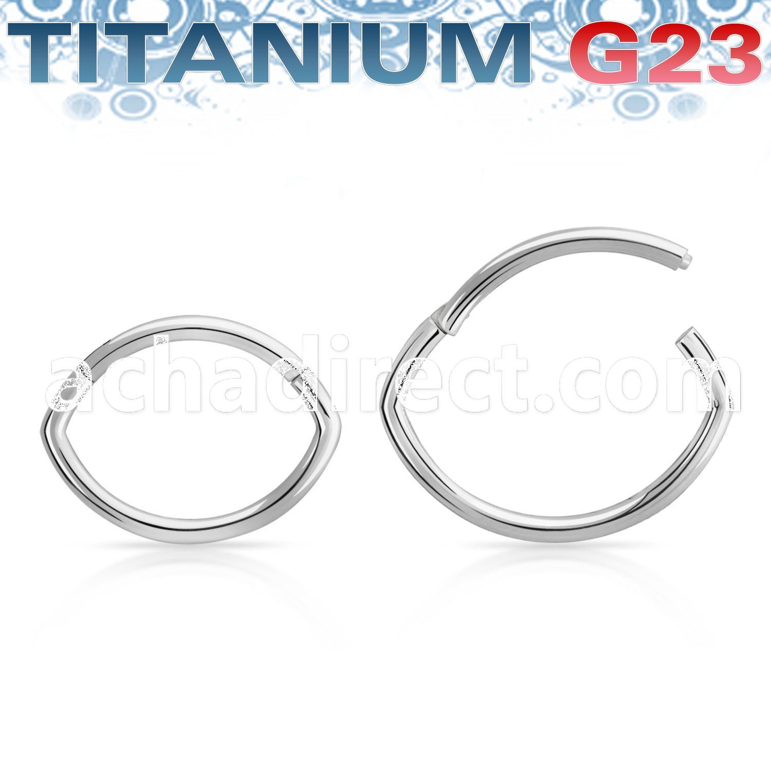 usgsh39 titanium g23 hinged segment ring 16g oval
