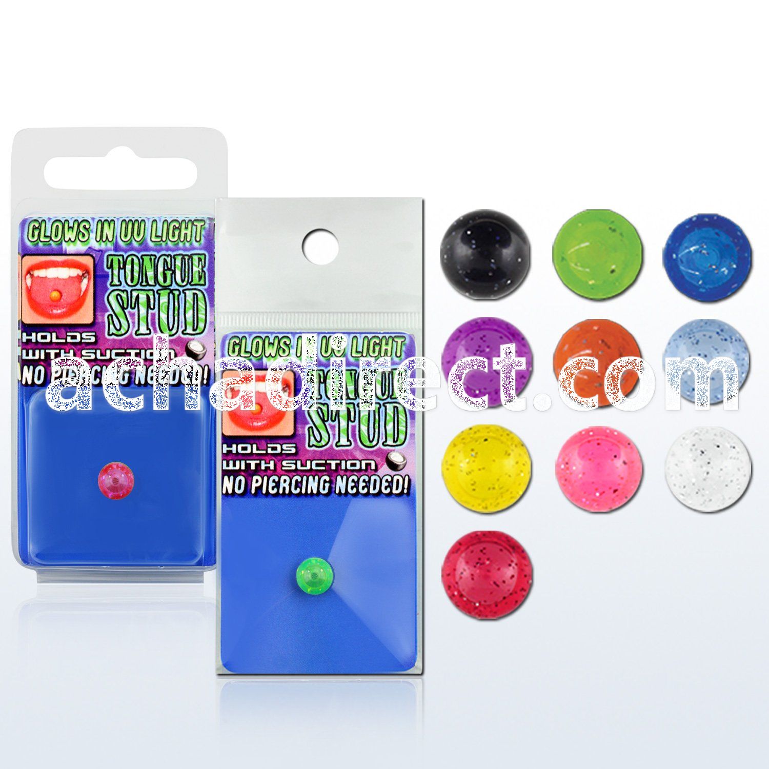 uvtgst uv illusion tongue stud holds with suction
