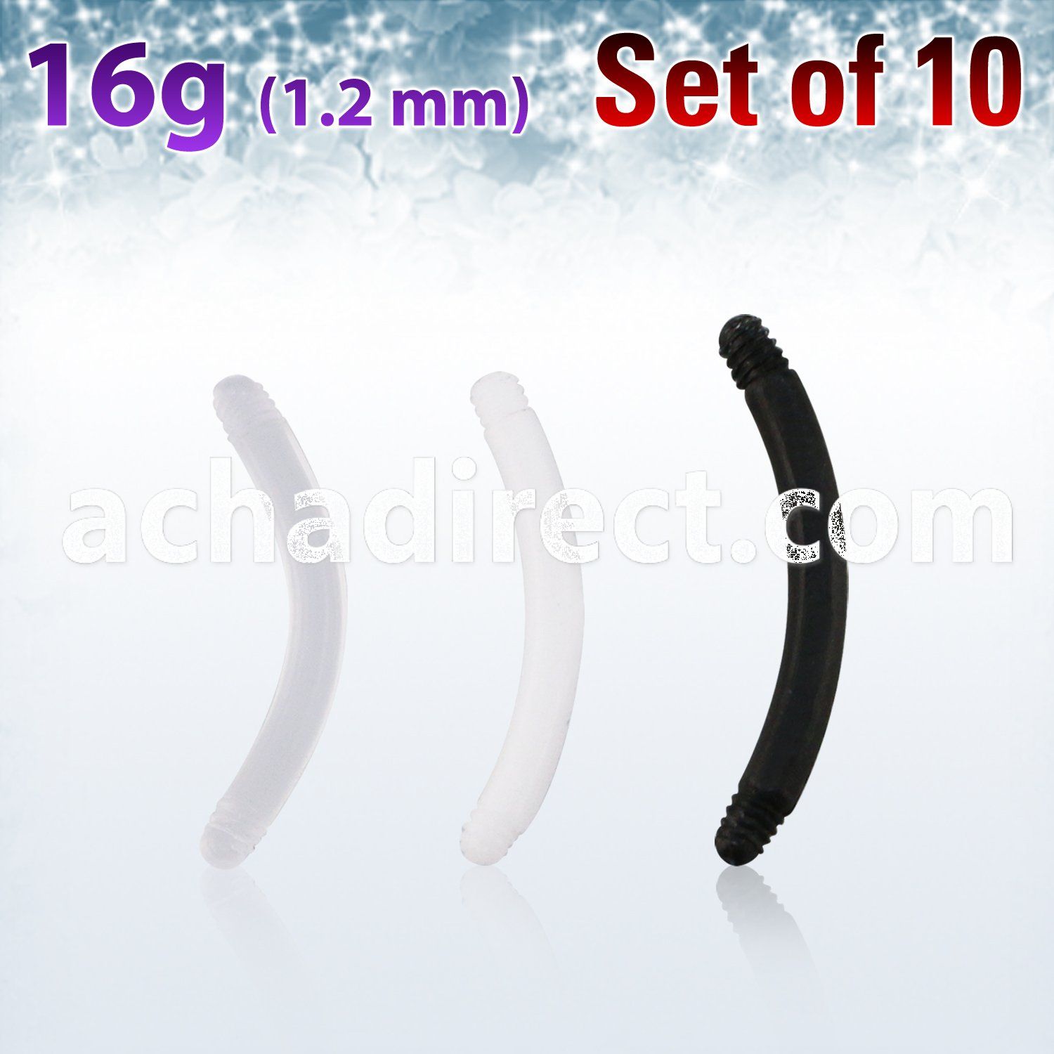 xabn16g pack of bioflex banana posts external threading, 16g