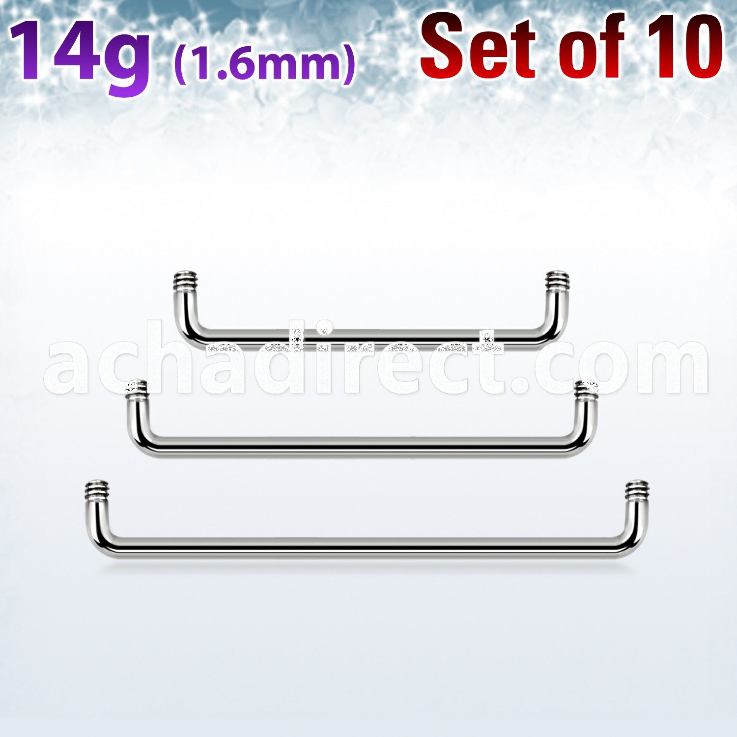 xsud14g high polished 90 316l steel surface barbell posts