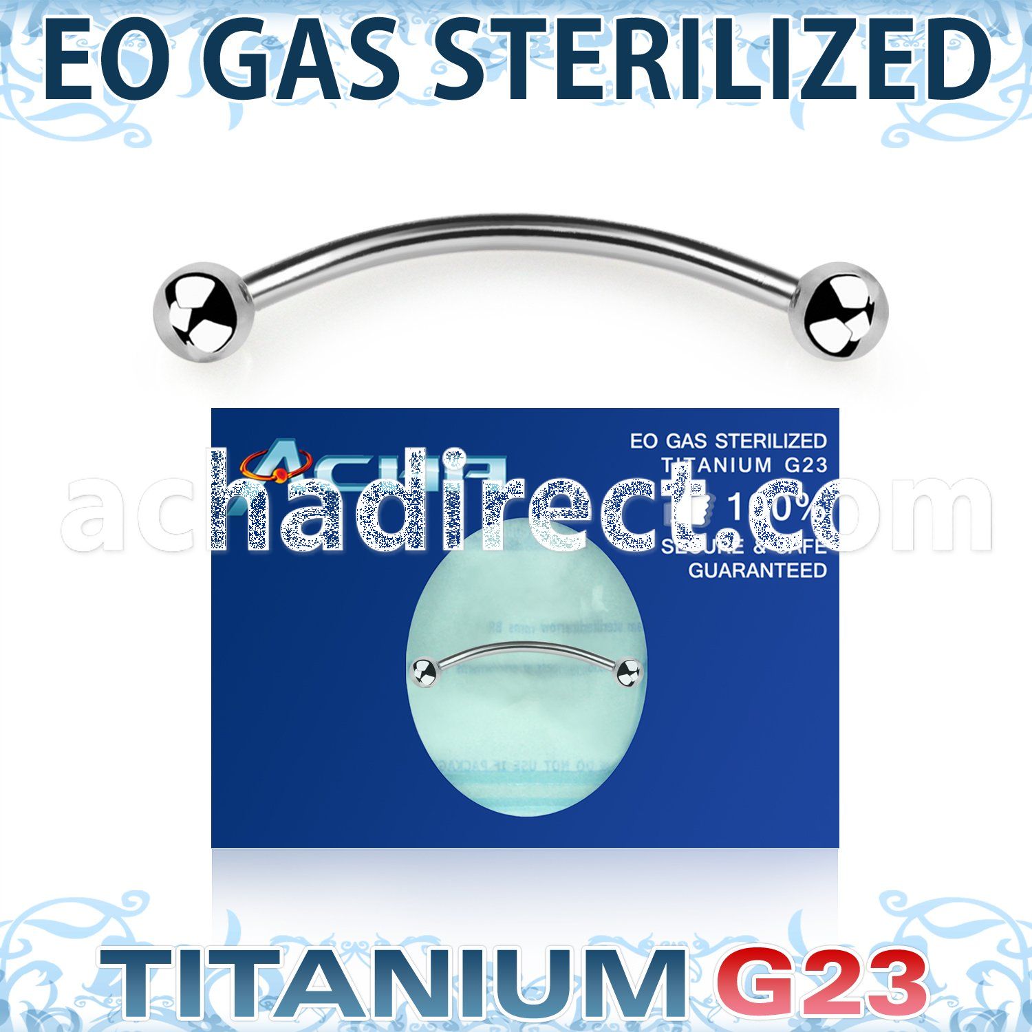 zubnebl sterilized titanium g23 snake eyes piercing banana