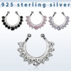 agsepz1 falso septum plata 925 1mm zirconia 3mm medio rodeada por zirconia 2mm 12mm mayorista