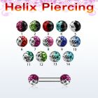 bber23e barbell helix ceja acero quirurgico bolas multi cristal 3mm en disenos bi color mayorista