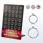 brnhm27 display 60 aro continuo nariz plata 925 0 6mm zirconia redonda 2mm   516 & 38 8mm & 10mm venta