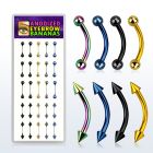 dbnem9 caja 25 bananas ceja acero quirurgico bolas conos 3mm 8mm 10mm distribuidor mayorista