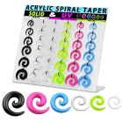 dmxp16 display 36 expansores espiral acrilicos 2 5mm 8mm distribuidor mayorista