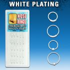 dnsp1 caja display 25 aros nariz plata 925 blanco 0 6mm 15 bola 10 aros continuos distribuidor mayorista