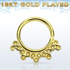 gpsepv5 aro septum plata 925 oro 18 kts 1mm elaborado indio 8mm al por mayor