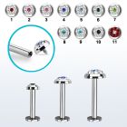 lbifrb labret acero quirurgico rosca interna multi cristal ferido distribuidor
