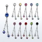 mcd630 piercing ombligo acero quirurgico bola joya bisel 8mm bolas multi joya 5mm s 10mm al por mayor