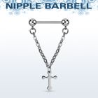 npdl5 banana pezon acero quirurgico bolas 5mm conectadas cruz acero distribuidor mayorista