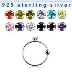 ns06z2m aro nariz plata 925 0 6mm bola cierre zirconia redonda 2mm 10mm distribuidor