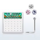 nwz15mbx caja display 36 piercing nariz l plata esterlina 925 zirconia redonda 1 5mm mayorista