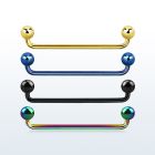 subta barbell superficial industrial acero 316l anodizado 90 grados bolas 5mm 35mm al por mayor