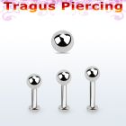 tlbb4s labret tragus acero 316l base redonda 2 5mm tragus piercing bola 4mm distribuidor mayorista