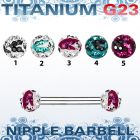 unpfr5c barbell pezon titanio g23 bolas multi cristal ferido 5mm rayas cebra distribuidor