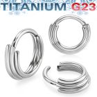 usgtsh37 titanium hinged segment ring triple stacked rings